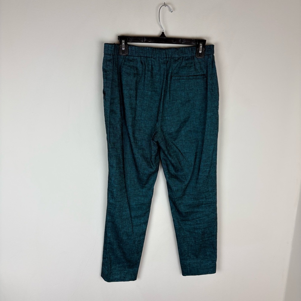 Theory 2 Piece Matching Linen One-Button Staple Blazer and Pants Blue Size 4/6 - Picture 7 of 11